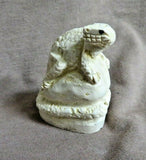 Native Zuni Fossilized Stone Lizard Fetish Carving by Scott Garnaat C3810