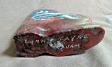 Zuni  XL Jasper Coyote w Multi-stone inlay Fetish by Lynn & Jayne Quam C3714