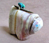Native Zuni RARE Pink Opalite Bobcat Fetish by Leland Boone & Daphne Quam C2965