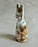 Native Zuni Antler Tableta Maiden Fetish carving by Carl Etsate C3982