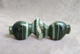 Native Zuni Serpentine Kissing Fish Duo Fetish Carving Cheryl Beyuka C4475