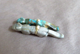 Zuni Turquoise & Picasso Marble Mt Lion Duo Fetish by  LaVies Natewa C4206