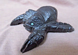 Native Zuni LARGE Black Marble Tarantula Fetish by Tony Mackel  - C1805