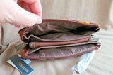 New Pendleton Wool & Leather Crescent Butte Aztec design 3 Pocket Wallet  M292