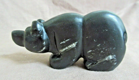 Native Zuni Gorgeous Black Obsidian Bear Fetish by Brian Yatsattie  C3142