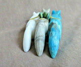 Zuni Turquoise, Jasper & Marble Wolf Unity Trio Fetish by LaVies Natewa C3869