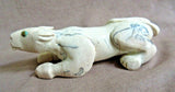 Navajo made Zuni Like Dendritic Fishrock Mt. Lion Fetish by Davin Singer C3081