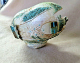 Native Zuni Green Snail Shell Tablita Maiden Fetish by Brandon Phillips C3969