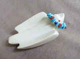 Native Zuni Fishrock Offering Peace Dove Fetish by Cheryl Beyuka C4445