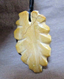 Native Zuni Zuni Rock RARE Inlay Leaf Fetish Pendant by Bryson Bobelu JP225