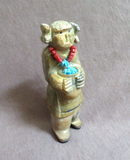 Native Zuni Zuni Rock Hopi Woman fetish Carving by Freddie Leekya C4293