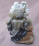 Zuni Museum Quality Picasso Marble Eagle Kachina Fetish by Mike Sanchez - C0447