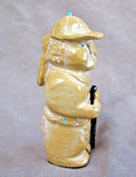 Native Zuni Gorgeous Zuni Rock Ranger Scout Fetish by Freddie Leekya C2700