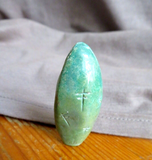Zuni  Royston Turquoise Maiden Fetish Carving by Mike Yatsattie  C4351