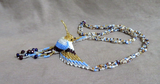 Native Zuni Made Beaded Hummingbird Multi-color 22" Necklace 3 strands JN463