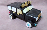 Native Zuni Black Marble & Multi-stone Large Hummer Vehicle by Jon Quam - C0277