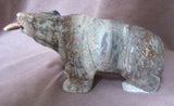 Zuni Museum Quality HUGE Picasso Marble Bear & Fish Fetish by Herb Him Sr C0395
