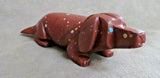 Native Zuni Sacred Pipestone Dachshund Dog by Carver Michael Coble C3898