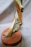 Native Vintage Navajo Alabaster & Wood Native Woman Sculpture by J Harvey M0183