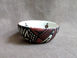 Native Zuni Hand Painted Clay Pottery Mini Bowl Pot by Ruben Najera P0266