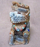 Zuni Museum Grade Picasso Marble Deer Dancer Kachina by Derrick Kaamasee C1653