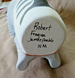 Native Hand Made Jemez Pottery Cat Storyteller w kittens by Robert Fragua  PO258