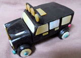Native Zuni Black Marble & Multi-stone Large Hummer Vehicle by Jon Quam - C0277