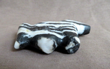 Native Zuni Zebra Stone Horse Fetish by Leland Boone & Daphne Quam C4099