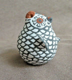 Native American Zuni hand made Mini Owl Pottery by Erma Kalestewa Homer  P0244