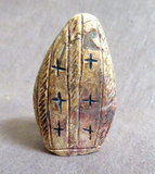 Native Zuni Jasper Corn Maiden Fetish Carving by Faye Quandelacy (D) - C4441