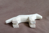 Native Zuni Fishrock Wolf Carving Fetish by Jesus Espino  - C4576