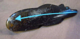 Zuni Gorgeous Large Fossilized Stone Bear Fetish by Bernard Laiwekete C1458