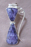 Native Navajo Modern Charoite & Sterling Pendant by Gary G Sanchez JP0044