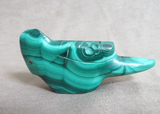 Native Zuni Malachite Eagle Fetish by Leland Boone & Daphne Quam C4101