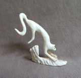 Amazing Native Zuni Antler Pouncing Mountain Lion Fetish by Ruben Najera C4294