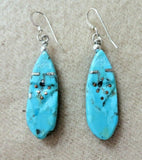 Zuni Calming Turquoise Corn Maiden Fetish Earrings by Todd Westika  JE608