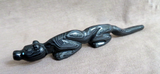 Zuni RARE Mopar Fordite Sleek Mountain Lion Fetish by Brian Yatsattie  C4184
