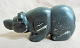 Native Zuni Gorgeous Black Obsidian Bear Fetish by Brian Yatsattie  C3142