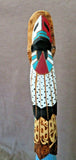 Older 1997 Native Navajo Large Cottonwood Feather Man Kachina by Roger Pino K042