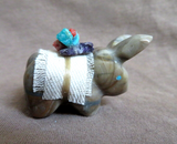 Native Zuni Picasso Marble Adorable Donkey Burro Fetish by Daryl Shack - C4105