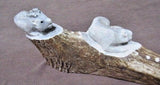 Native Zuni AMAZING Antler Elk Family on Mountain Fetish by Chris Peina C1951