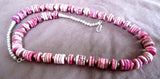 Navajo Hand Strung Magnesite & Silver Necklace w/ Matching Earrings JN0099