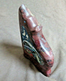 Zuni  XL Jasper Coyote w Multi-stone inlay Fetish by Lynn & Jayne Quam C3714