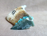 Native Zuni Mother of Pearl Large 2 Sided Maiden Fetish by Gloria Chattin C4395