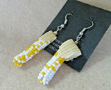 Native Navajo Beaded Corn Offering Dangle Hook Earrings by Shauni Gray JE607