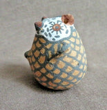 Native American Zuni hand made Mini Owl Pottery by Erma Kalestewa Homer  P0245