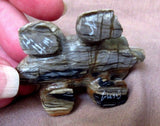Native Zuni Amazing Picasso Marble Badger by Carver Herbert Him Jr. C1136