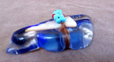 Native American Zuni Amazing Glass Badger Fetish w/ Bundle by Lena Boone C0734