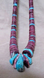 X-Large Santo Domingo Deep Purple Spiny Oyster Necklace by Lupe Lovato JN0323