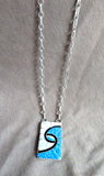 Zuni Opal & Sterling Hummingbird Pendant Necklace by Amy Quandelacy Wesley JN492 Native American